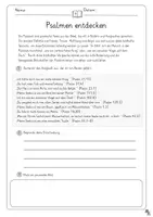 Vorschau - Arbeitsblätter - Materialpaket: Psalmen (kennenlernen und eigenen Psalm schreiben) - Seite 2