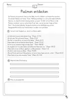 Vorschau - Arbeitsblätter - Materialpaket: Psalmen (kennenlernen und eigenen Psalm schreiben) - Seite 3