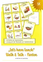 Vorschau - Spiele - Walk & Talk Karten - Let's have lunch (Sprechanlasskarten) - Deckblatt