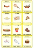 Vorschau - Spiele - Walk & Talk Karten - Let's have lunch (Sprechanlasskarten) - Seite 1