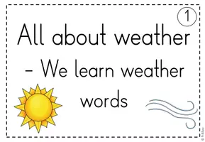 Vorschau - Poster - Reihentransparenz zur Unterrichtsreihe "weather" - Seite 2