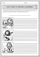 Vorschau - Arbeitsblätter - Fabeln Klasse 5/6: Der Löwe und die Maus - Seite 1