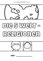 Vorschau - Arbeitsblätter - Weltreligionen: Entstehung, Glaubensinhalte, Symbole und Feiertage - Seite 1