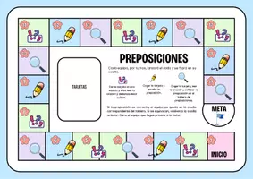 Vista previa - Juegos / Gamificación - JUEGO SOBRE PREPOSICIONES - Portada