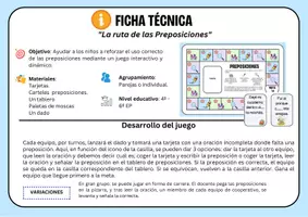 Vista previa - Juegos / Gamificación - JUEGO SOBRE PREPOSICIONES - página 1
