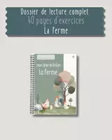 Aperçu - Feuilles d'exercices - LA FERME "Mon cahier de lecture" dossier complet - Page de couverture