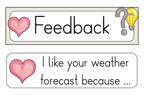 Vorschau - Poster - Weather Forecast - Tafelmaterial zur Visualisierung der Feedbackstruktur - Seite 1
