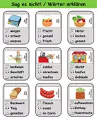 Vorschau - Mal- und Bastelvorlagen - Sag es nicht im Supermarkt - DaZ/DaF, Deutsch (Spiel) - Seite 2