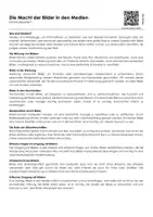 Vorschau - Arbeitsblätter - Die Macht der Bilder in den Medien (Infotext und Übungen) - Deckblatt
