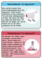 Vorschau - Unterrichtsreihen - Abschreibkartei Thema im Supermarkt - DaZ/DaF, Deutsch (schreiben) - Seite 1