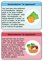 Vorschau - Unterrichtsreihen - Abschreibkartei Thema im Supermarkt - DaZ/DaF, Deutsch (schreiben) - Seite 2