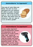 Vorschau - Unterrichtsreihen - Abschreibkartei Thema im Supermarkt - DaZ/DaF, Deutsch (schreiben) - Seite 3