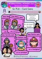 Vista previa - Juegos / Gamificación - WORKING WOMEN (50 Jobs) – Go Fish (Colour & B&W) - Portada