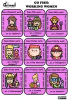 Vista previa - Juegos / Gamificación - WORKING WOMEN (50 Jobs) – Go Fish (Colour & B&W) - página 3