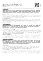 Vorschau - Arbeitsblätter - Identität und Selbstbild formen (Infotext und Übungen) - Deckblatt