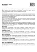 Vorschau - Arbeitsblätter - Schuld und Strafe (Infotext und Übungen) - Deckblatt
