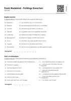 Vorschau - Arbeitsblätter - Frank Wedekind - Frühlings Erwachen (Infotext und Übungen) - Seite 1