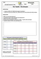 Vorschau - Arbeitsblätter - EDV/Informatik/Word: Word - Übungsaufgabe Stundenplan - Seite 2