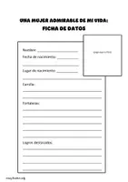 Vista previa - Hojas de trabajo - Mujeres admirables de mi vida_set de actividades - página 2
