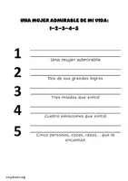 Vista previa - Hojas de trabajo - Mujeres admirables de mi vida_set de actividades - página 3