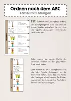 Vorschau - Arbeitsblätter - Kartei mit Lösung: Ordnen nach dem ABC - Seite 2