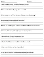 Vorschau - Arbeitsblätter - Film: "Karlchen – Das große Geburtstagsabenteuer (2021)" Fragen + Aktivitäten Rätsel mit Lösungen - Seite 1