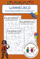 Vorschau - Arbeitsblätter - Wimmelbild "Fasching / Karneval / Fasnacht" - Deckblatt