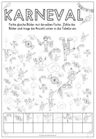 Vorschau - Arbeitsblätter - Wimmelbild "Fasching / Karneval / Fasnacht" - Seite 2