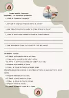 Vista previa - Hojas de trabajo - El clavel y el cangrejo. Cuento trabadas cr y cl - página 2
