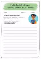 Vorschau - Arbeitsblätter - Ethik 5. Klasse – Arbeitsblätter zu Mut, Selbstvertrauen & Persönlichkeitsentwicklung - Seite 3