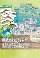 Vorschau - Stundenentwürfe - Ökologie: Fließgewässer Fluss / Flusslängsprofil / Leitfische - Deckblatt