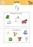 Vorschau - Arbeitsblätter - Buchstabe Y Grundschule | Grundschrift - Seite 1