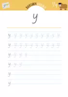 Vorschau - Arbeitsblätter - Buchstabe Y Grundschule | Grundschrift - Seite 3