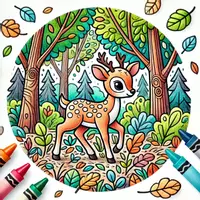 Aperçu - Matériel pour travaux manuels / dessin - Cerfs coloriages (50 modèles à colorier) - Page de couverture