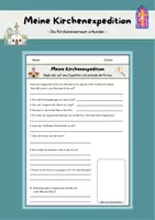 Vorschau - Arbeitsblätter - Kirchenrallye_Klasse 4 bis 6_Religion - Deckblatt