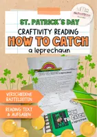 Vorschau - Arbeitsblätter - St. Patrick´s Day | Craftivity | Reading | Leprechaun | Ireland - Deckblatt