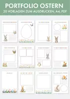 Vorschau - Anderer Materialtyp - Kita Portfolio-Vorlagen für Ostern - Deckblatt