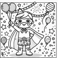 Aperçu - Matériel pour travaux manuels / dessin - Carnaval coloriages (50 modèles à colorier) - Page 3