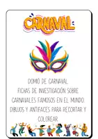 Vista previa - Juegos / Gamificación - Actividades de carnaval dominó investigación y coloreado - Portada
