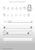 Vorschau - Arbeitsblätter - Spontane Wiederholung der Schreibrichtung und Form einzelner Buchstaben der Deutschschweizer Basisschrift mit und ohne Rundwenden - Seite 3