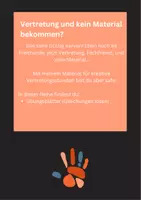 Vorschau - Arbeitsblätter - Kreative Vertretung - Matheedition (Gleichungen lösen) - Seite 1