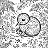 Aperçu - Matériel pour travaux manuels / dessin - Kiwis coloriages (50 modèles à colorier) - Page 2
