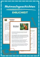 Vorschau - Arbeitsblätter - Mutmachgeschichten: Ehrlichkeit - Deckblatt