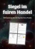 Vorschau - Arbeitsblätter - Siegel im fairen Handel: Stationenlernen - Deckblatt