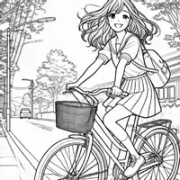 Aperçu - Matériel pour travaux manuels / dessin - Manga coloriages (50 modèles créatifs du quotidien) - Page 3