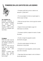 Vista previa - Tarjetas / Manipulativos - PONERSE EN LOS ZAPATOS DE LOS DEMÁS - página 1