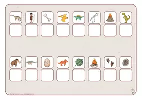 Vorschau - Stationenlernen - Klettmappen: Dinowelt (Farben/visuelle Wahrnehmung/Links-Rechts) - Seite 2