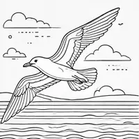 Aperçu - Matériel pour travaux manuels / dessin - Mouettes coloriages (50 modèles à colorier) - Page 2