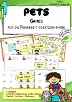 Vorschau - Arbeitsblätter - Pets – Materialpaket für den Englischunterricht - Seite 1