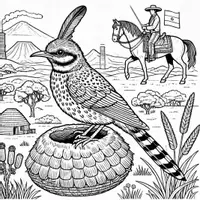 Aperçu - Matériel pour travaux manuels / dessin - Animaux nationaux d’Amérique du Sud - Coloriages (12 modèles à colorier) - Page 1